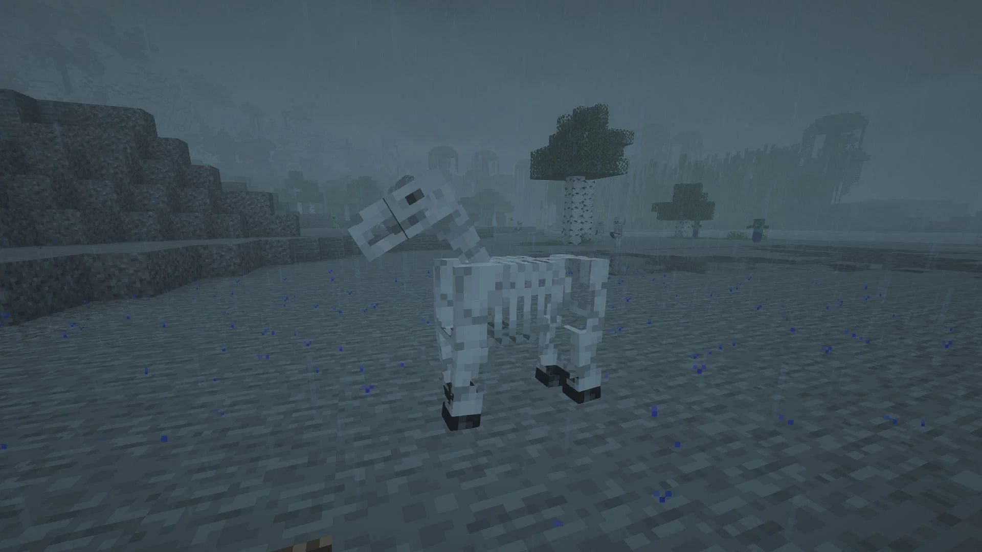Prepare and gather resources to fight the skeleton horse trap in Minecraft 1.19 (Image via Mojang)