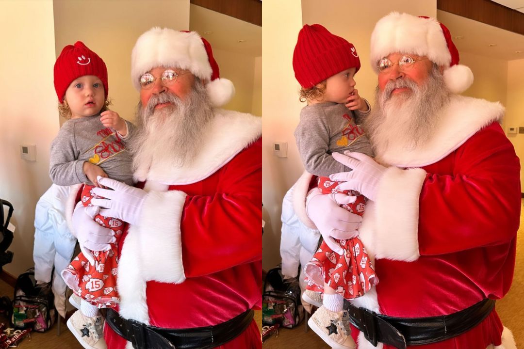 See Brittany and Patrick Mahomes' Daughter Sterling Meet Santa