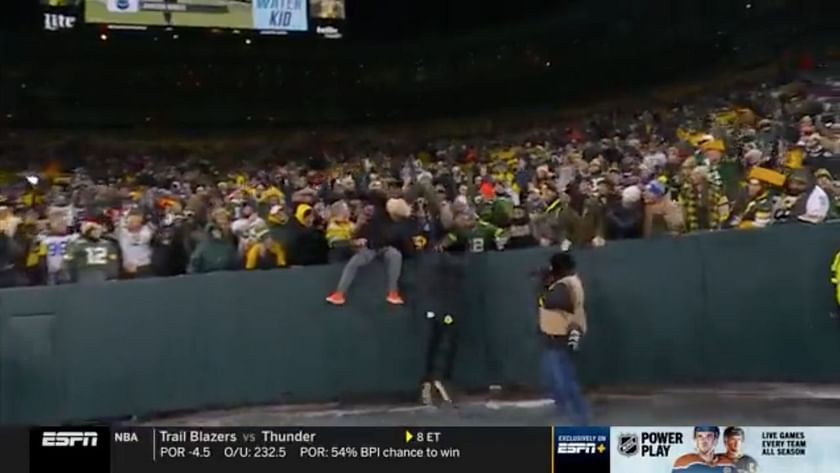 NFL Lambeau Leap Fails 