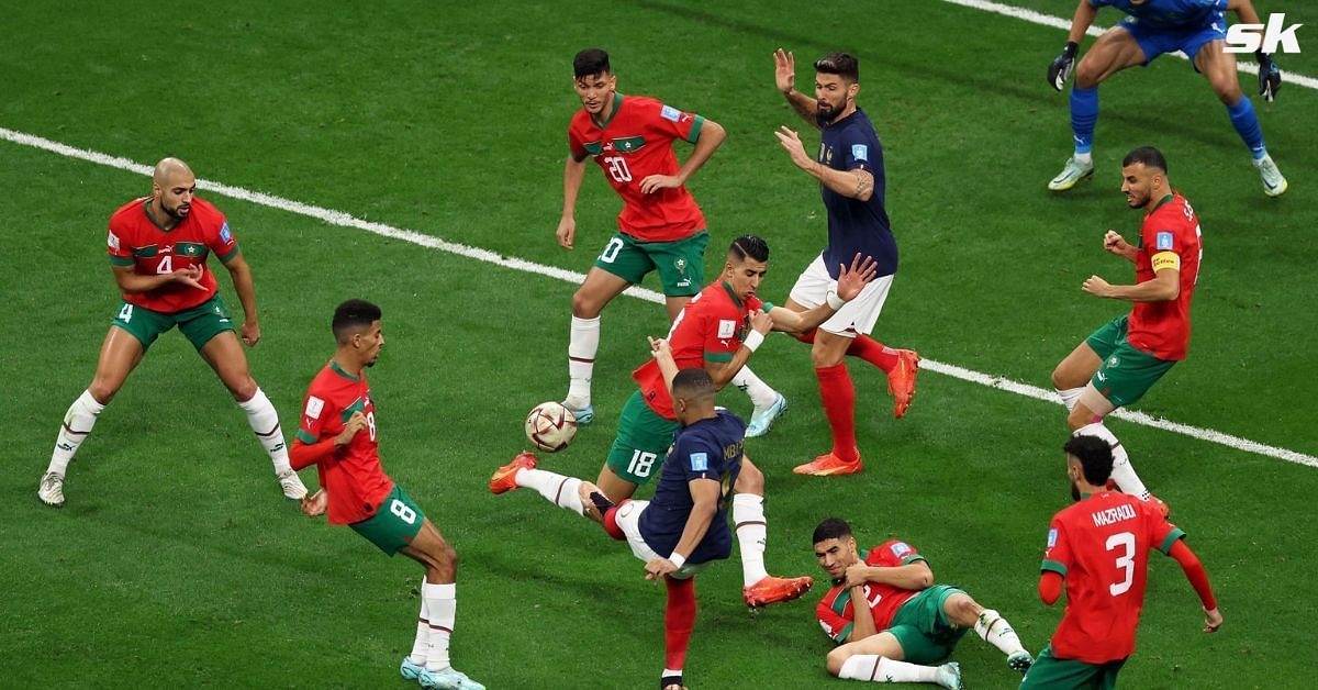 Morocco were beaten 2-0 by France in the semi-finals 