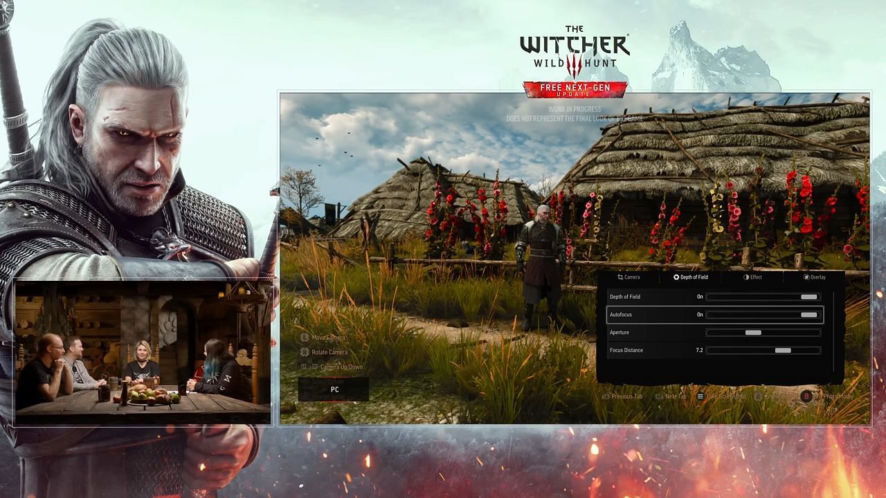 The developers tease a future photo mode contest (Image via YouTube/The Witcher)