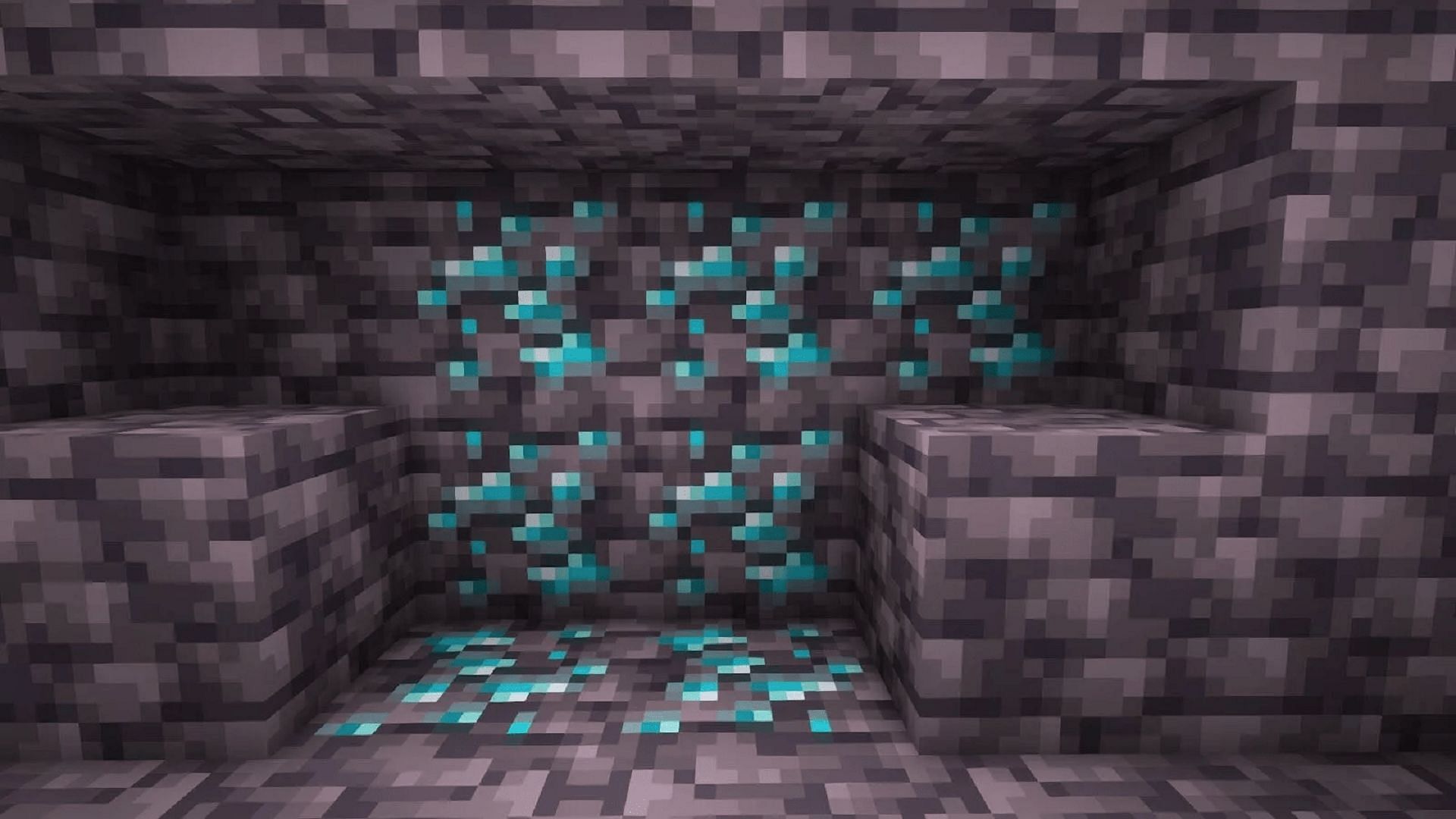 Some Minecraft seeds offer great opportunities to access diamonds early and easily (Image via Mojang)