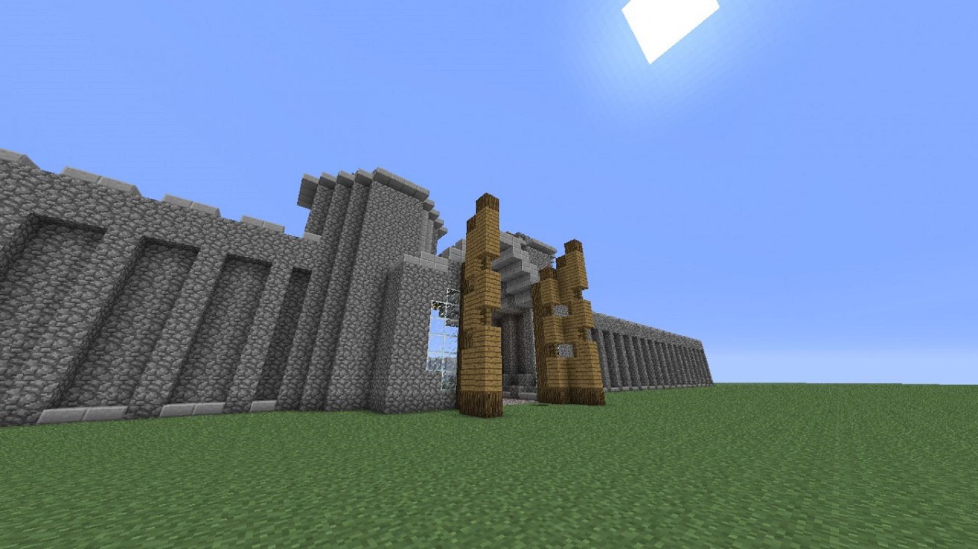 It&#039;s best for Minecraft builders to hold off on constructing walls until the inner keep is completed (Image via Gula_United/Planet Minecraft)