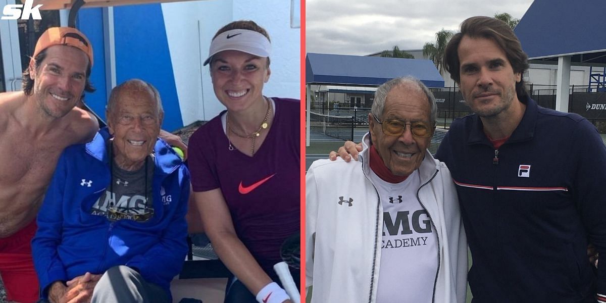 Tommy Haas and Sabline Lisicki pay tribute to Nick Bollettieri