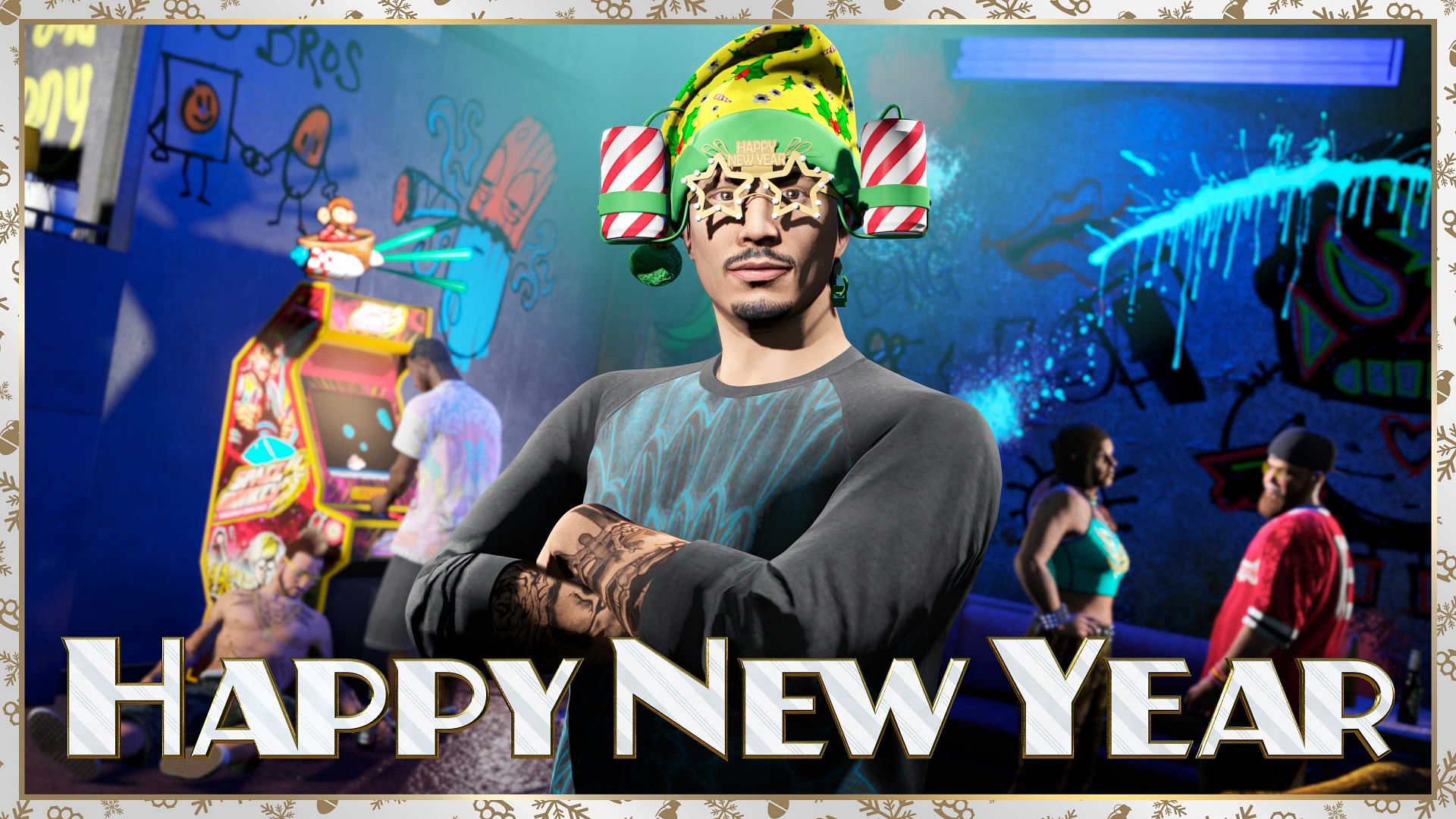 There are some New Years stuff that players will get soon (Image via Rockstar Games)