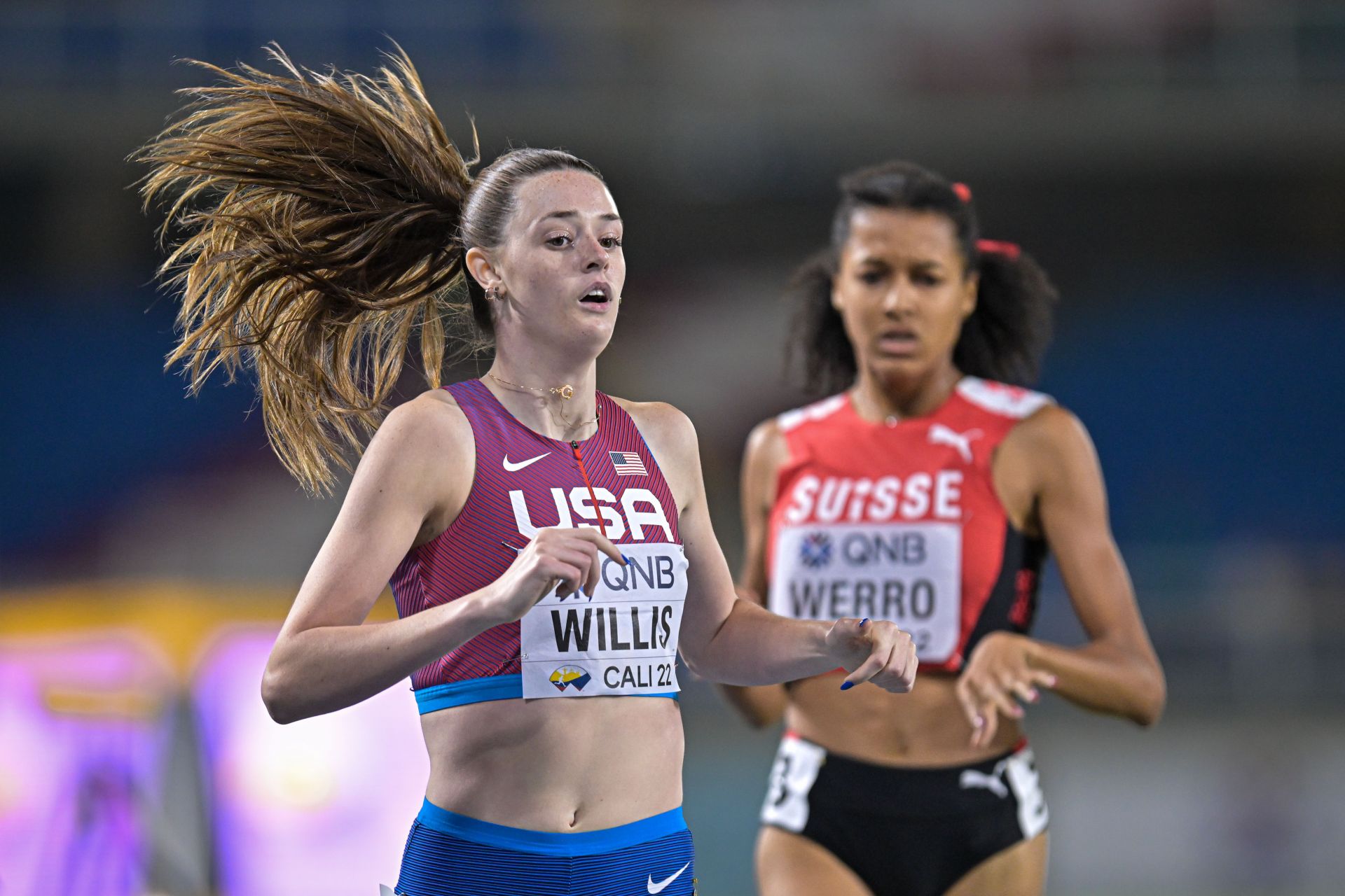 Roisin Willis during the World Athletics U20 Championships Cali 2022