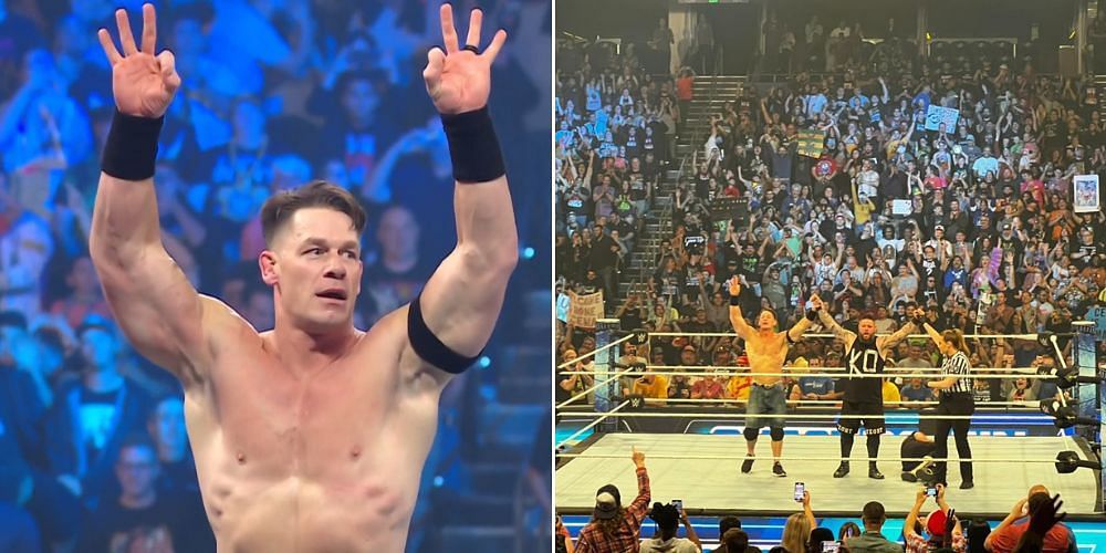 John Cena competed in his first WWE match of 2022