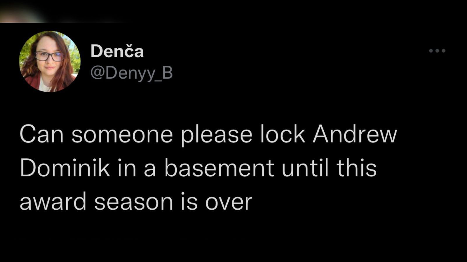 Screenshot of a Twitter user criticizing Blonde&#039;s director.