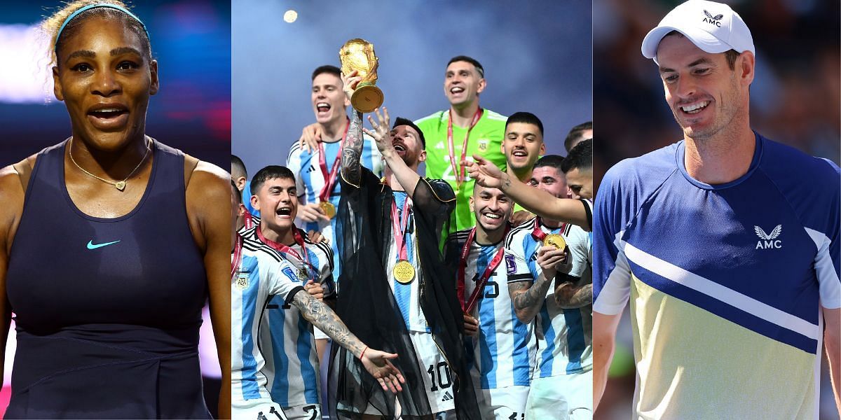 Serena Williams, Victoria Azarenka and Andy Murray reacted to Lionel Messi leading Argentina to the World Cup title