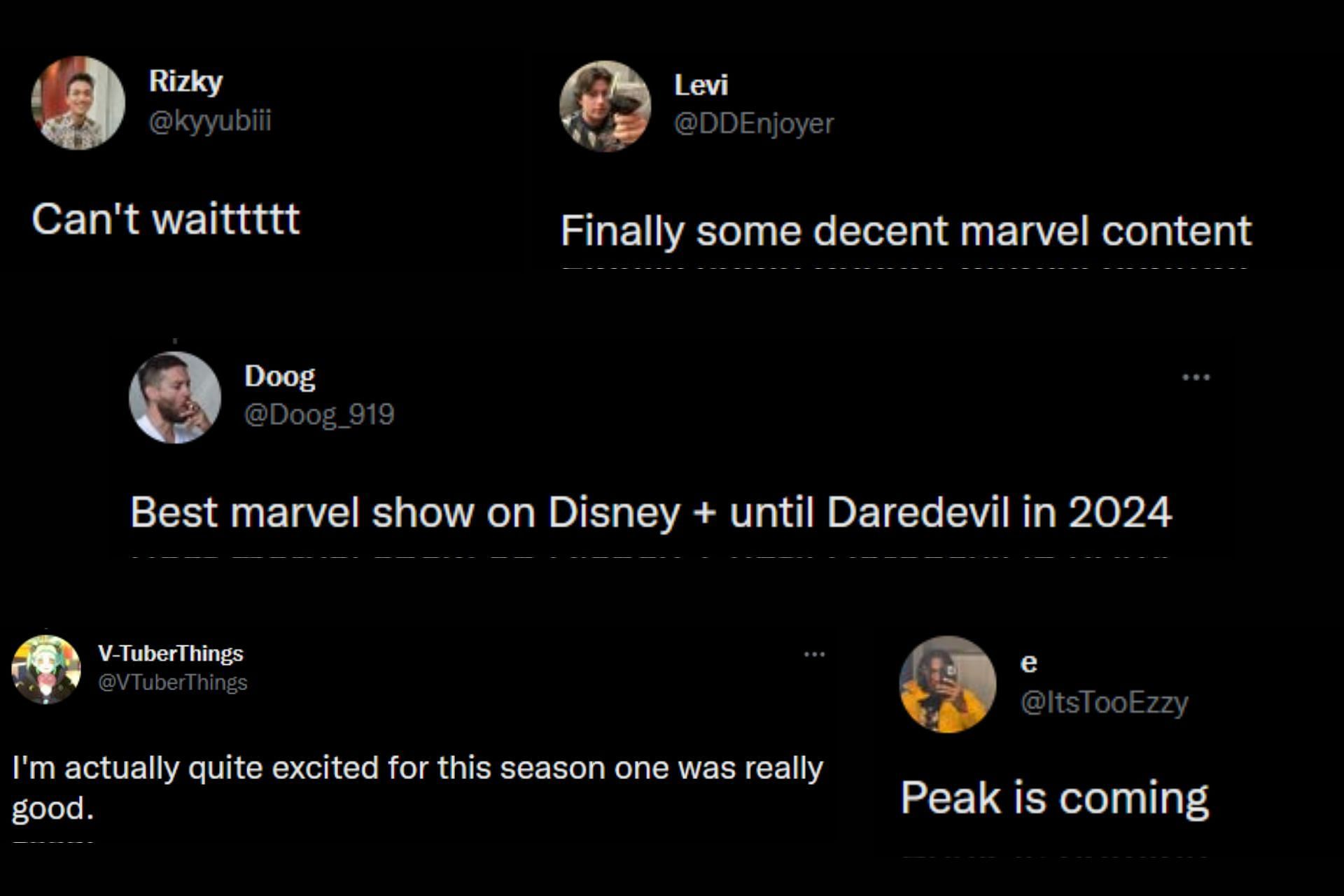 Screenshot of Twitter users supporting season 2 (Image via Twitter)