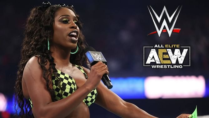 Watch: Naomi shares a moment with top AEW champion at major event amid WWE absence