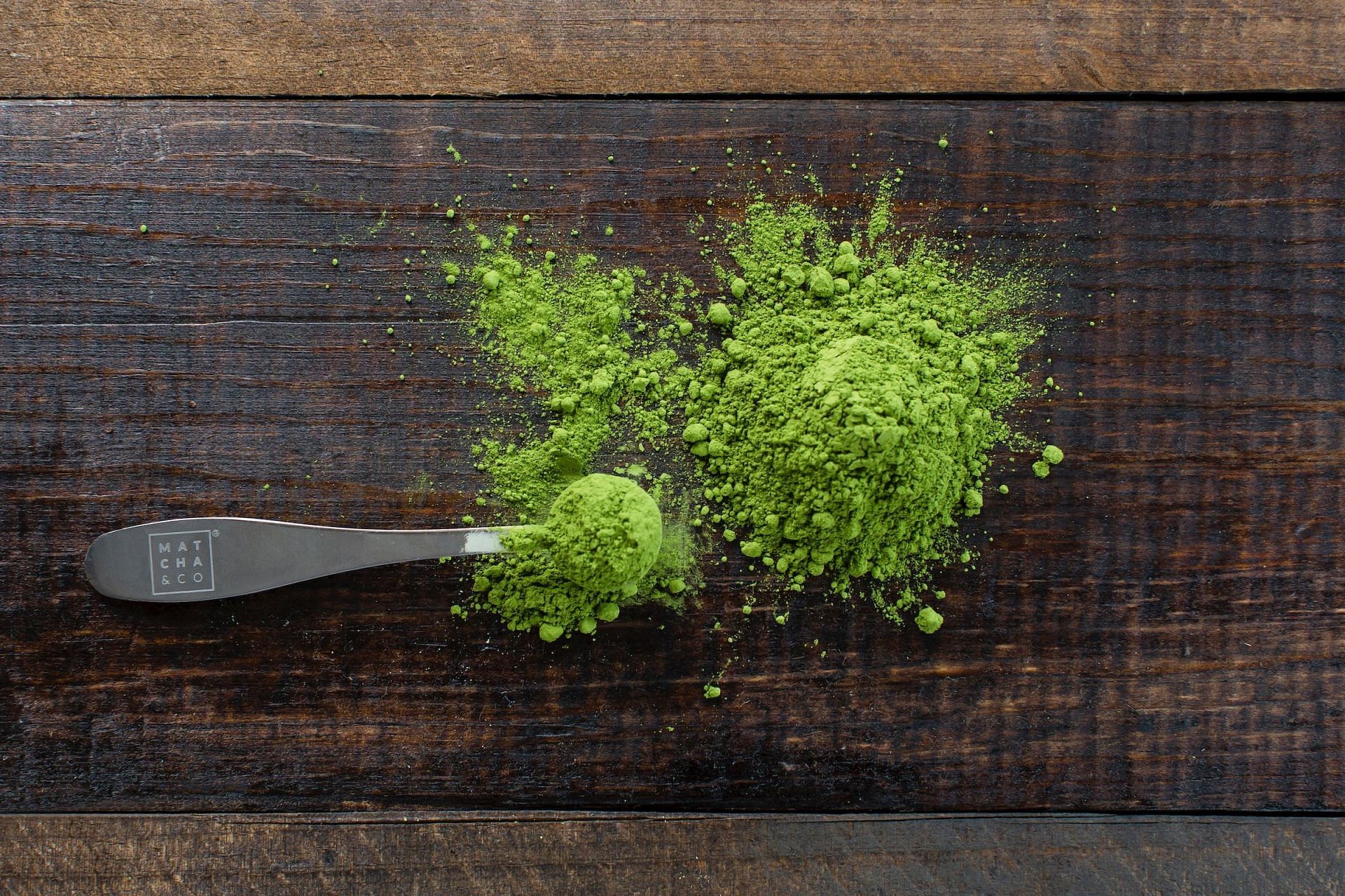 Greens powders are processed and dried superfoods. (Image via Unsplash/Matcha &amp; CO)