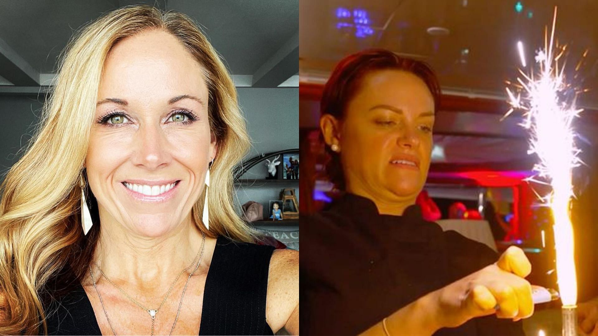 Charter guest Dr. Michelle Pearl [left] and Below Deck chef Rachel Hargrove [right]