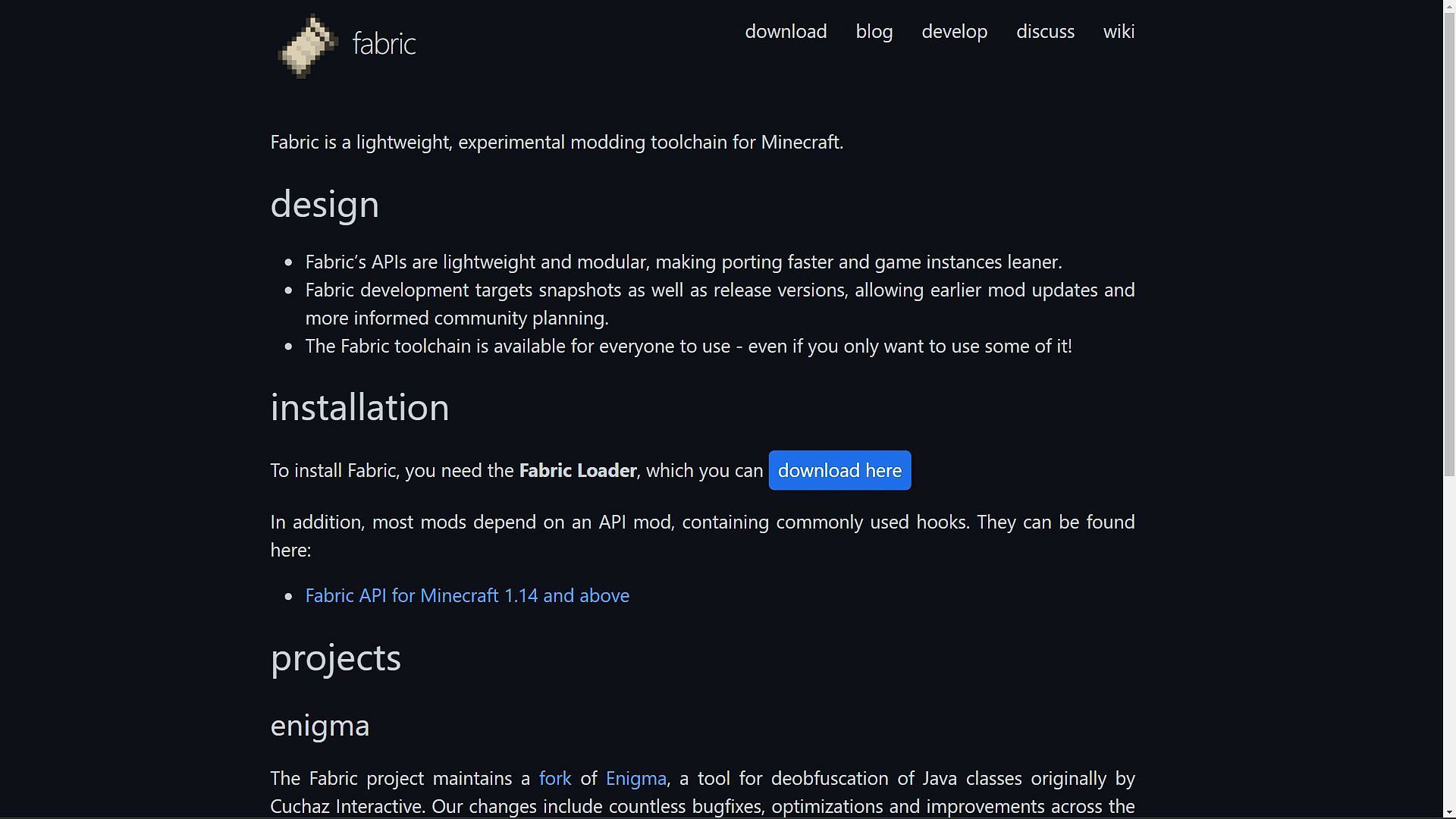 Install the fabric mod loader before downloading and installing the mod in Minecraft (Image via Sportskeeda)