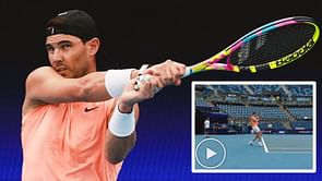 WATCH: Rafael Nadal's gears up for United Cup 2023 with intense practice session