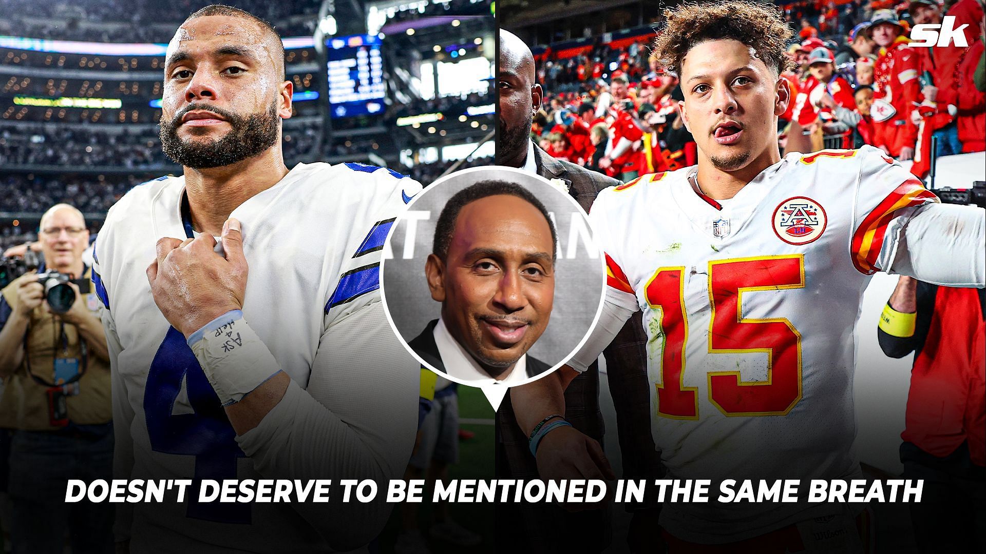 Stephen A. Smith goes off on Cowboys QB being compared to Patrick Mahomes