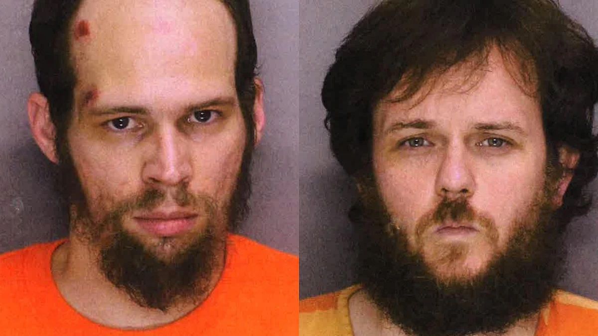 Mugshots of Christopher Cook and Christopher Golden released by the Sheriff