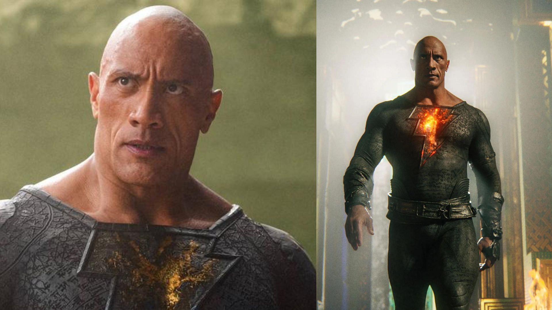 Hollywood actor and WWE personality Dwayne Johnson as Black Adam