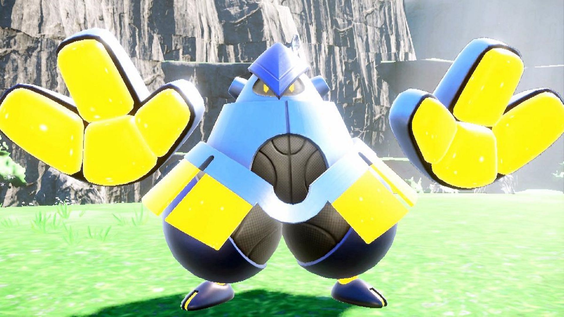 Iron Hands in a Paradox variant of Hariyama in Pokemon Scarlet and Violet (Image via Game Freak)