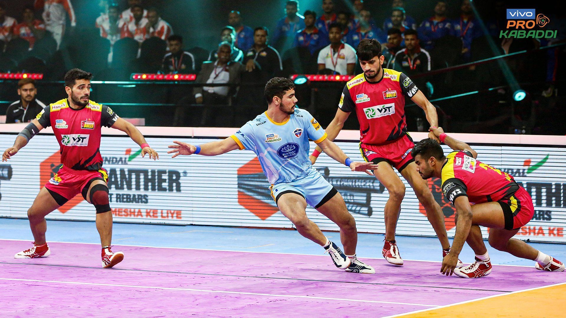 UP Yoddhas were in action against Bengaluru Bulls (Image: PKL/Twitter)