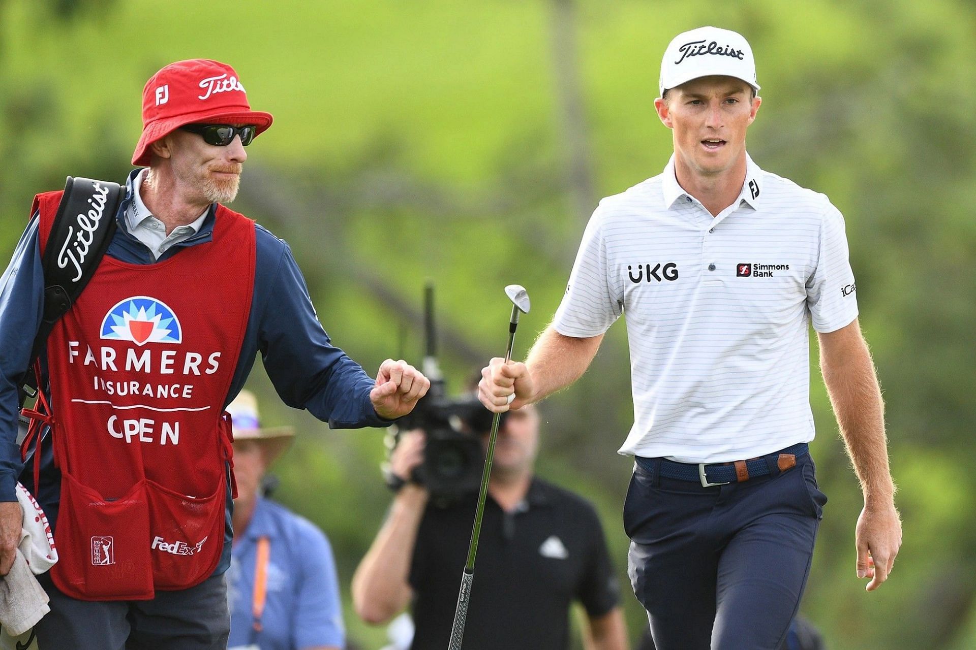 will zalatoris and his caddie Ryan Goble 