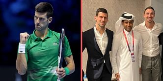 Novak Djokovic joins Zlatan Ibrahimovic and Paul Pogba in attendance at FIFA World Cup final between Argentina and France