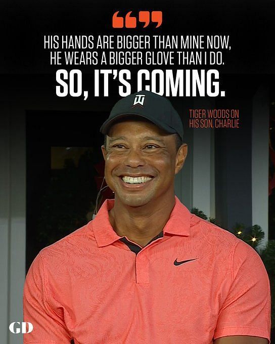 Charlie Woods “his Hands Are Bigger Than Mine Now” Tiger Woods Comments On His Son Charlie Woods 