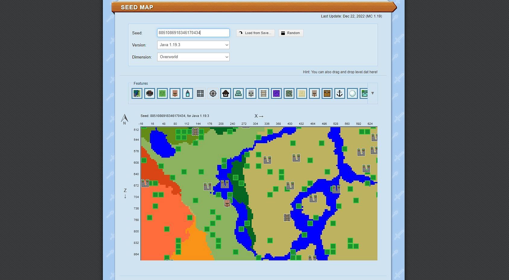 Websites like Chunkbase can help gamers find the Seed map (Image via chunkbase.com)