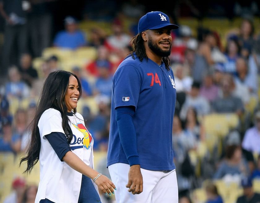 Kenley Jansen with his wife and kids