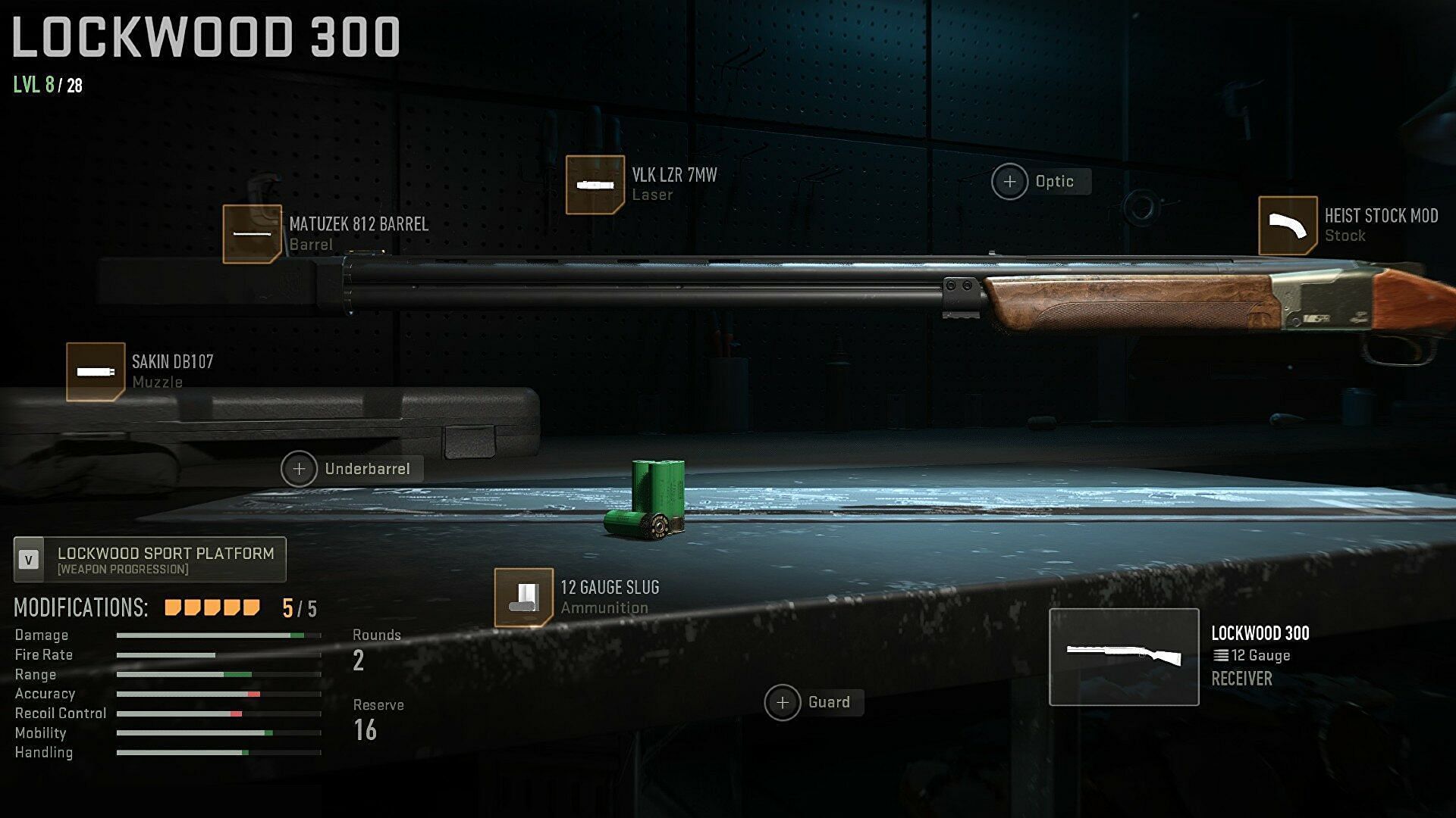 Lockwood 300 loadout in MW2 (Image via Activision)