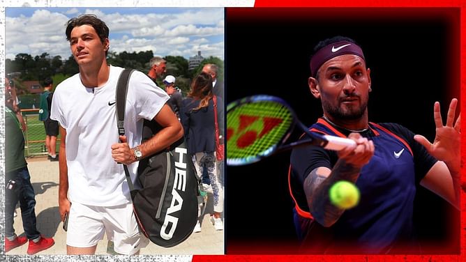 "There's a reason why all of Nick Kyrgios' matches are packed" - Taylor Fritz on why he has no problem with tennis players destroying their racquets