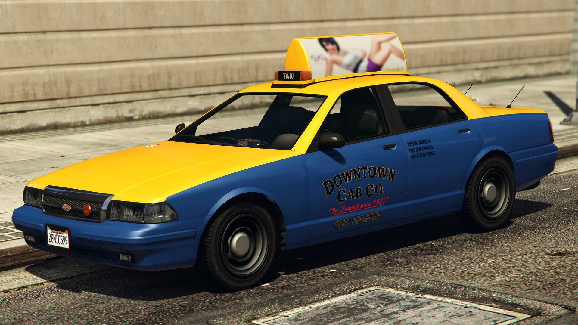 Taxis are used for fast travel in Grand Theft Auto V (Image via Rockstar Games)