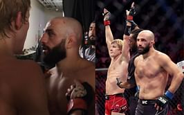 Watch: Jared Gordon tells Paddy Pimblett he thought he beat 'The Baddy' during backstage interaction at UFC 282