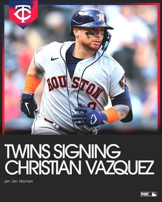 Minnesota Twins sign Christian Vázquez to three-year deal