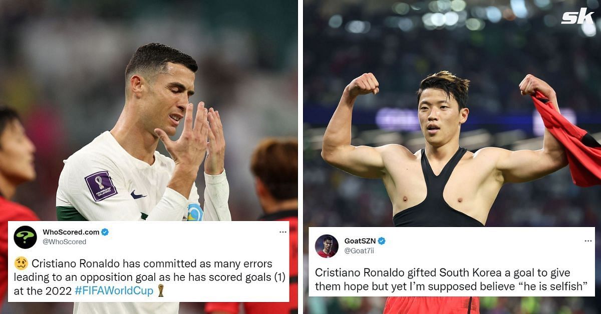 Twitter erupted as South Korea exploited Cristiano Ronaldo error to win against Portugal in the 2022 FIFA World Cup