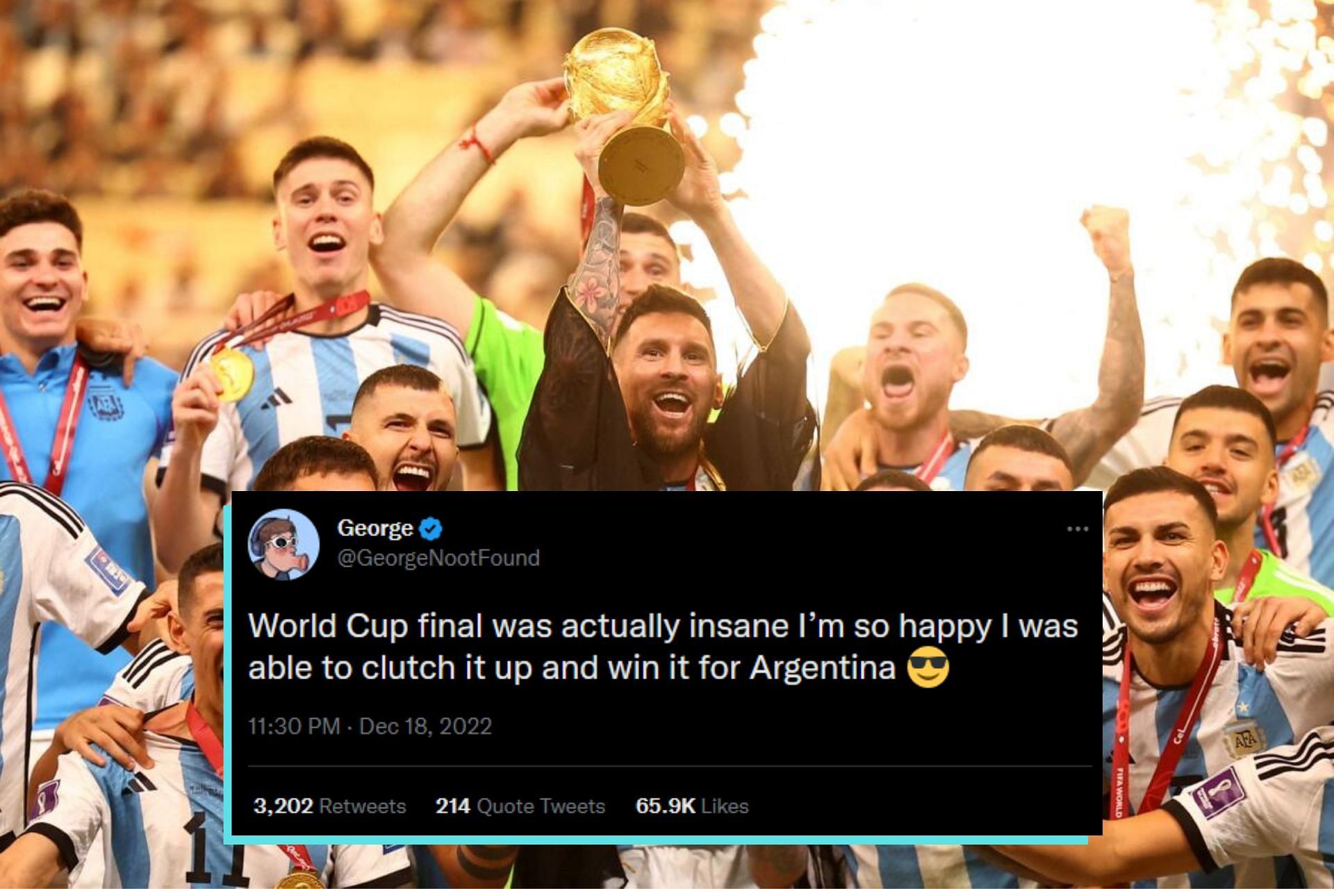 Minecrafters react to the World Cup Final (Image via Sportskeeda)