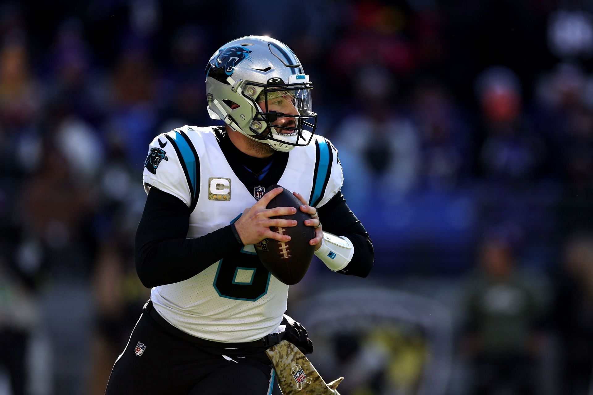 Baker Mayfield Wears Nike Blazers Before Carolina Panthers Game