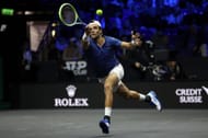 Matteo Berrettini in action at the 2022 Laver Cup
