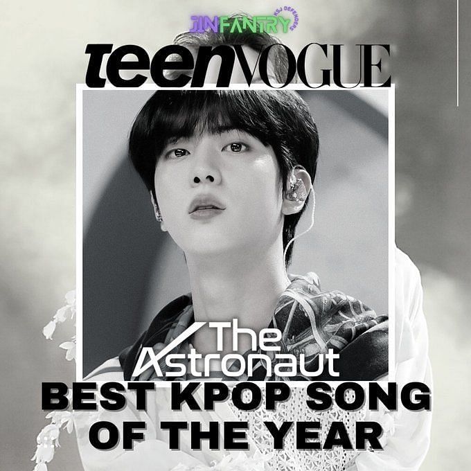 Teen Vogue names The Astronaut by BTS' Jin the best K-pop song of the year