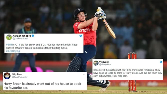 "RR may have done other teams a favour by pushing SRH"- Fans react as SRH snap up Harry Brook for whopping INR 13.25 crore