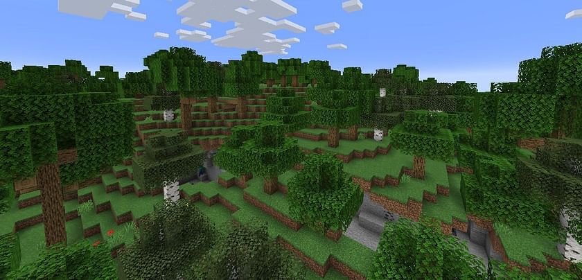 Wooded Hills in Minecraft