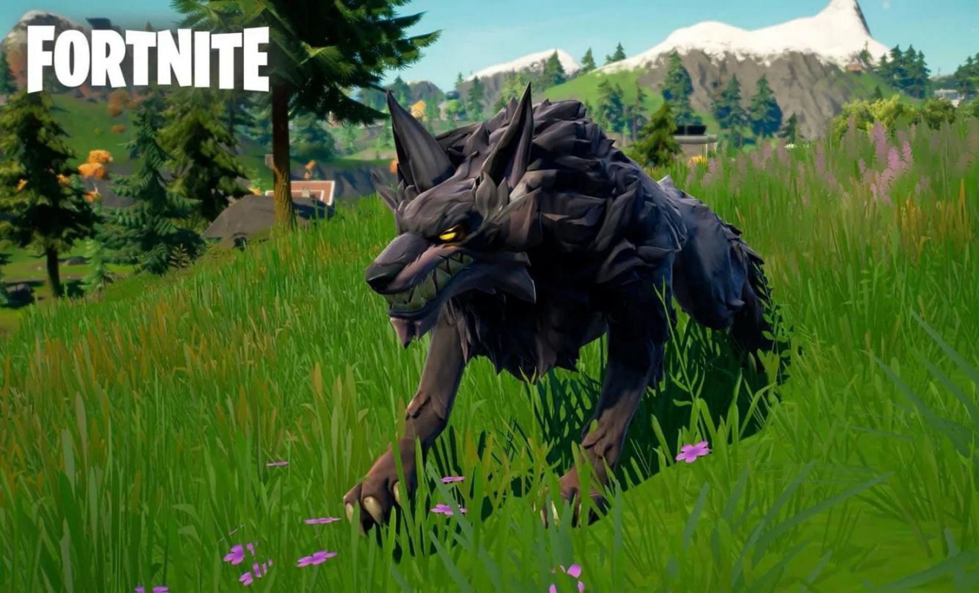 How to pet a wolf in Fortnite (Image via Epic Games)
