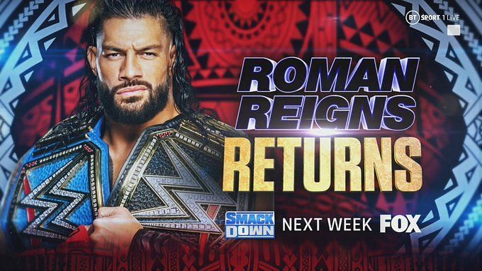 WWE SmackDown: Roman Reigns' Return Date Officially Revealed On WWE ...