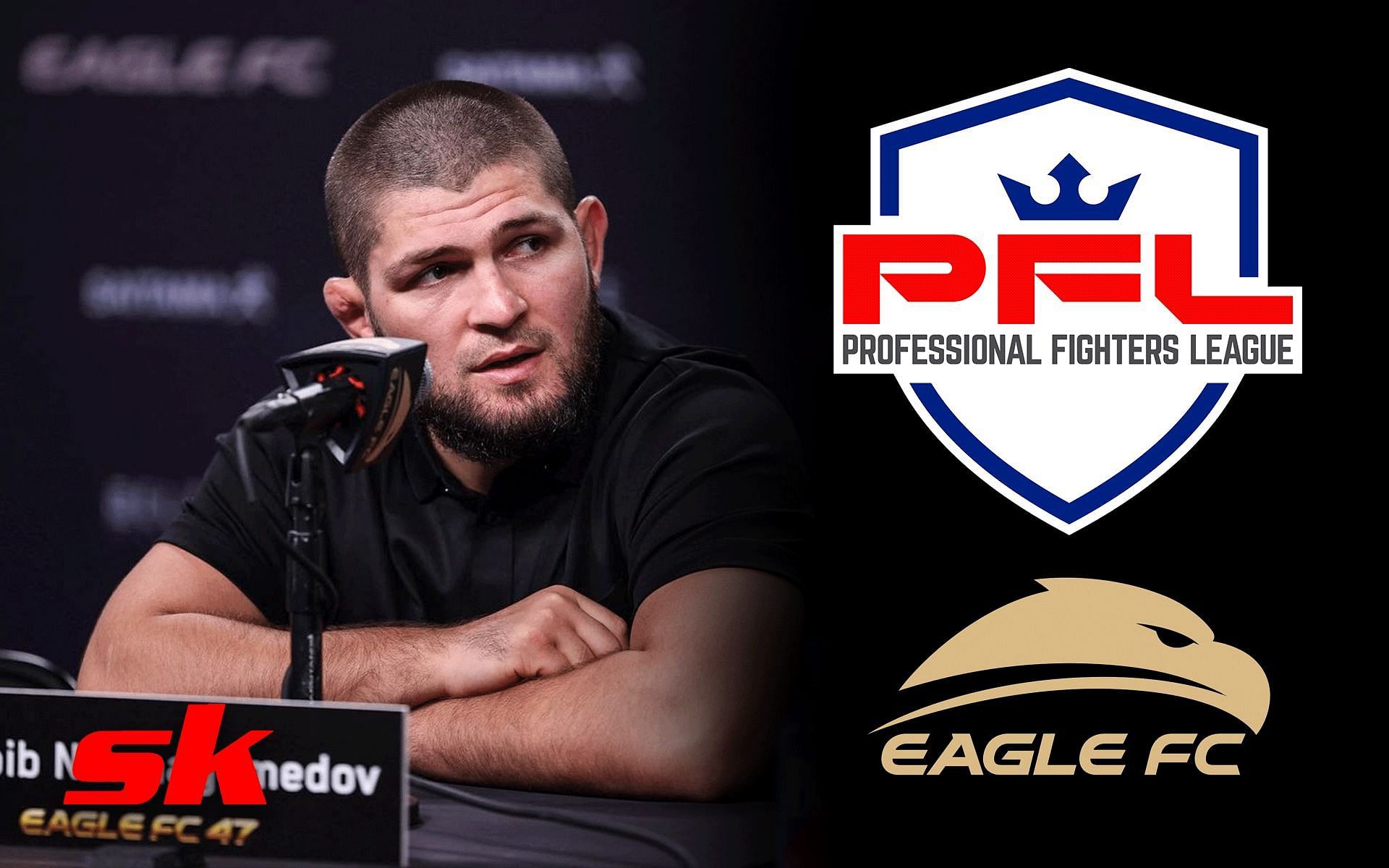 Khabib Nurmagomedov [Image Courtesy: @khabib_nurmagomedov , @pflmma and @eaglefcmma on Instagram]