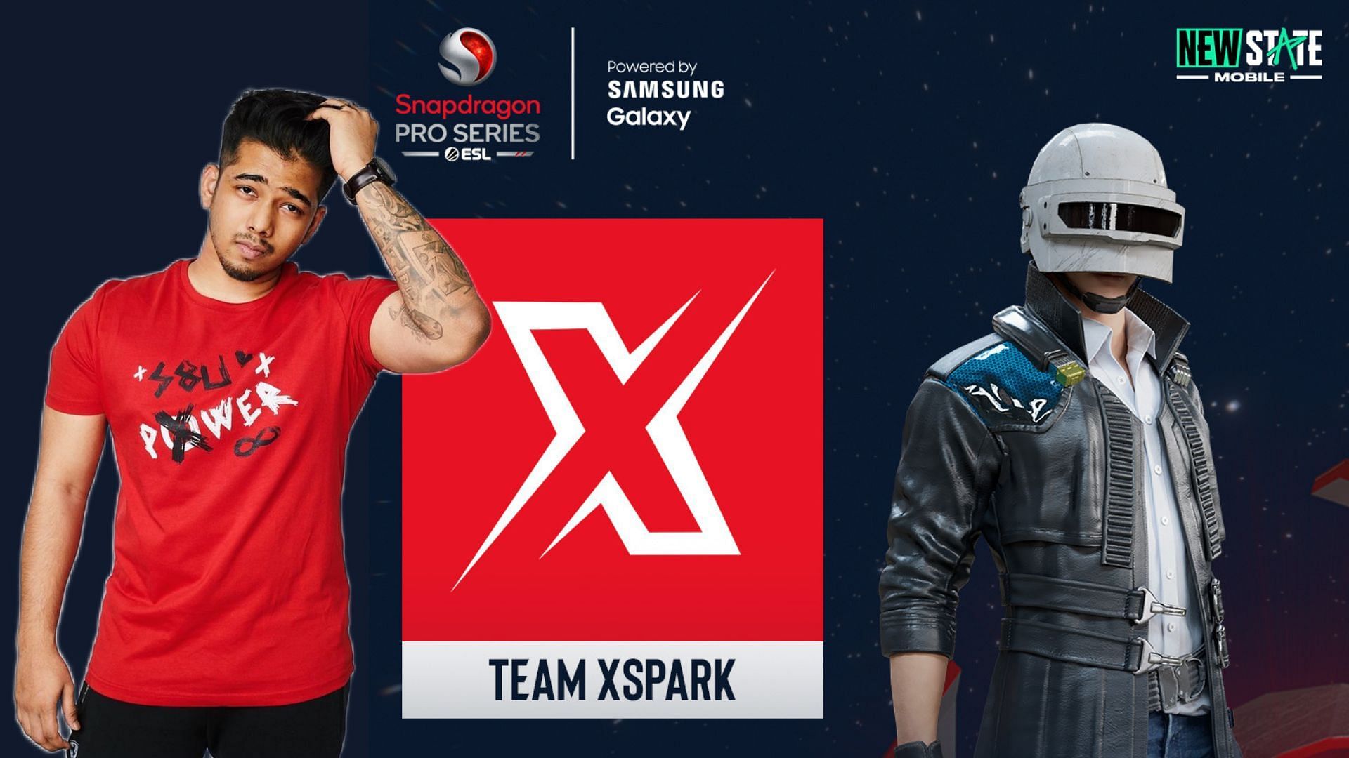 Team Xspark unveiled their roster for PUBG New State (Image via Sportskeeda)