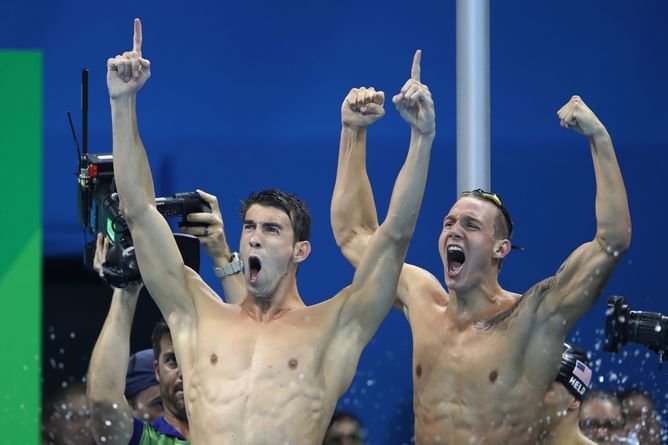Which Michael Phelps record did Caeleb Dressel beat?