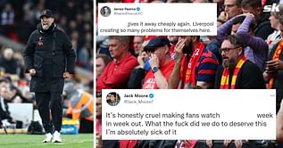 "He is absolutely finished", "What did we do to deserve this" - Liverpool fans turn on key star after woeful performance against Leicester