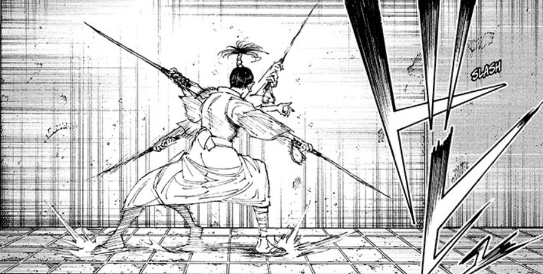 Nobunaga as seen in the manga (Image via Shueisha)
