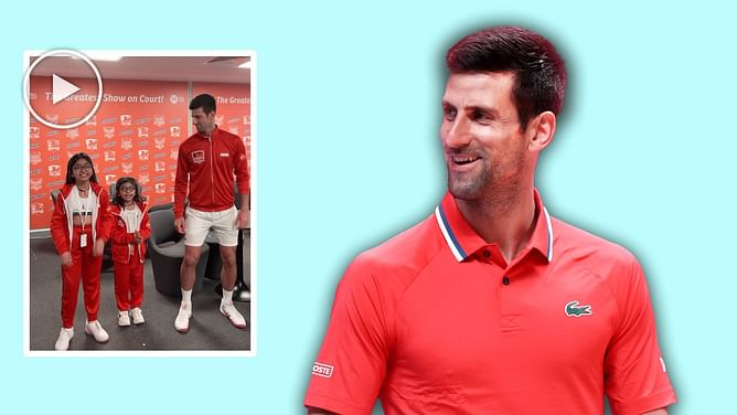 WATCH: Novak Djokovic shakes a leg with kids at World Tennis League