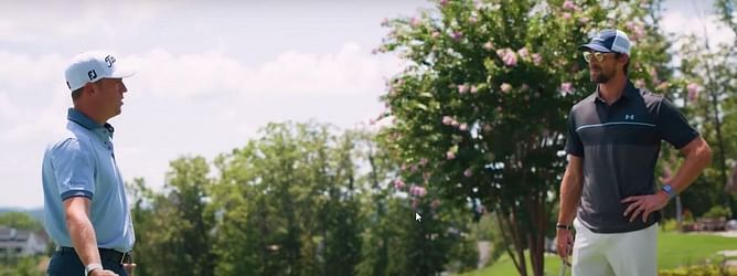 “Fun day!” – Michael Phelps on his golf outing with PGA Tour star Justin Thomas